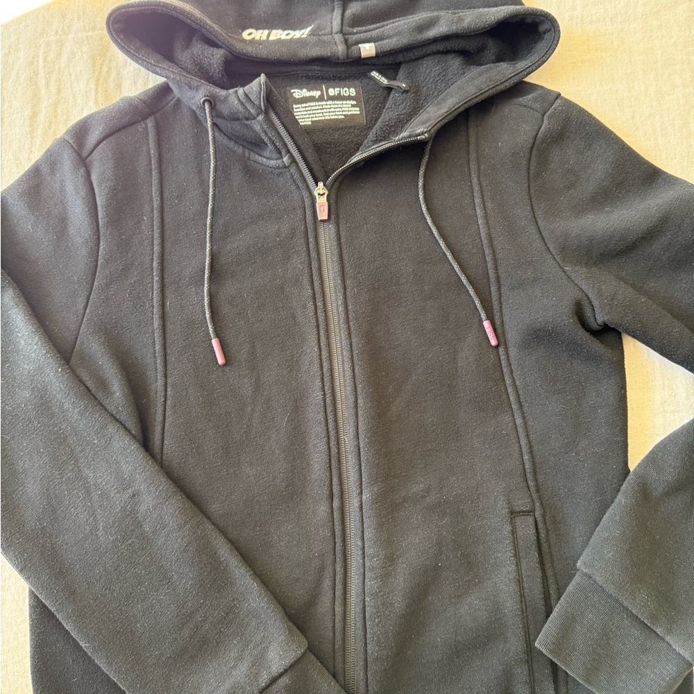 Disney Figs Black Zip-Up Hoodie